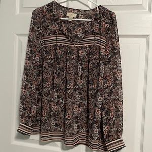 The Loft Chiffon printed overisized top